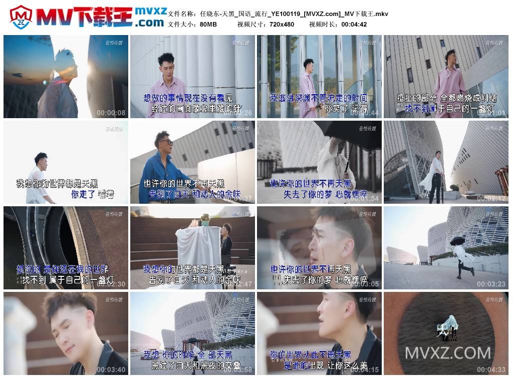 任晓东-天黑_国语_流行_YE100119